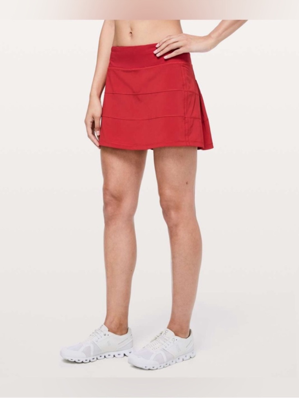 lululemon athletica Red Pace Rival skort